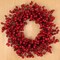 6PC All-Season 22" Vibrant Red Large Christmas Hawthorn Berry Wreath - Realistic Berries for Valentine's Day & Front Door Accents - Indoor/Outdoor Xmas Elegance for Home & Office Decor